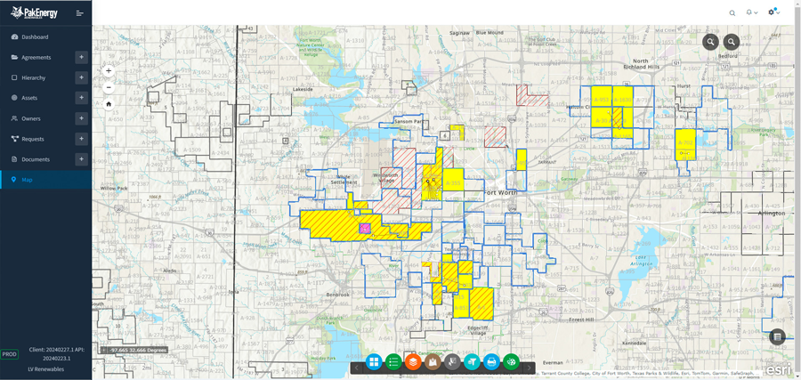 PakEnergy Renewables’ robust GIS and mapping tools help you create and map projects in minutes. Get fast visualization of shape files, agreements, and third-party data. Search, filter, report, and annotate with ease.