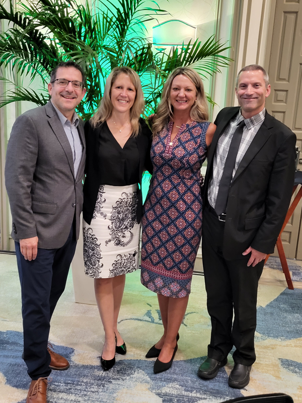 Rob with (from L to R) Marcello Mollo, GM Sustainability Lead Counsel; Kristen Siemen, GM Chief Sustainability Officer; Kathi Walker, GM Director of Global Sustainability Strategies.